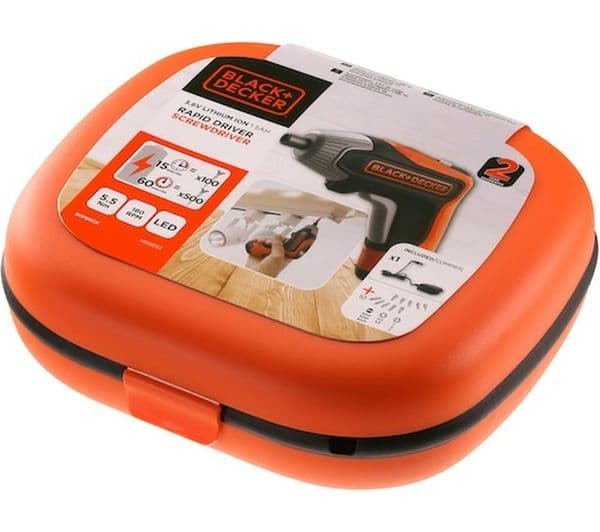 BLACK+DECKER Rapid 3.6 V Cordless Screwdriver - Orange & Black - Image 2