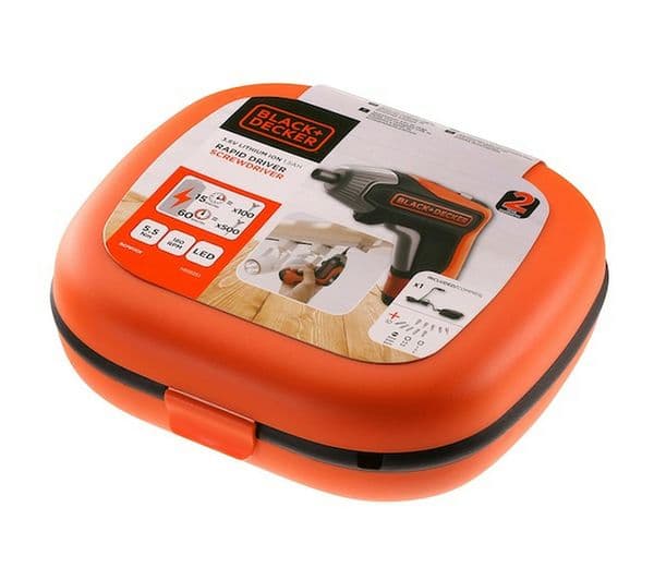 BLACK+DECKER Rapid 3.6 V Cordless Screwdriver - Orange & Black - Image 7