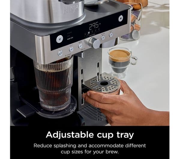 Ninja Prestige DualBrew System CFN803UK Pod & Permanent Filter Coffee Machine - Stainless Steel & Black - Image 8