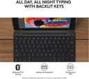 LOGITECH Slim Combo 9.7" iPad Case & Keyboard - Black thumbnail 4