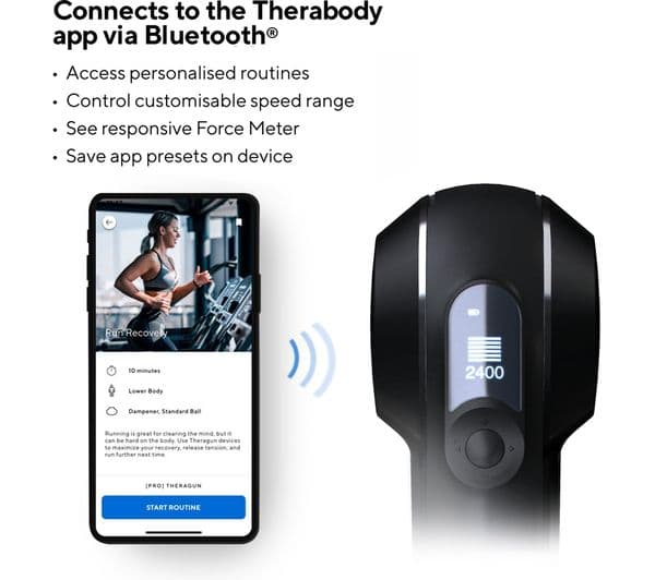THERABODY Theragun Elite Smart Percussive Therapy Device - Black - Image 5