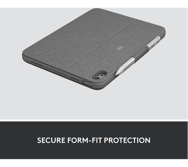 Logitech Combo Touch iPad Keyboard Case Grey - Image 2