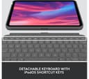 Logitech Combo Touch iPad Keyboard Case Grey thumbnail 6