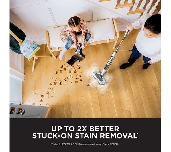 SHARK Steam & Scrub S8201UK Steam Mop - White - Image 2