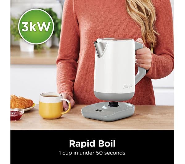 Ninja Perfect Temperature KT200UKWH Jug Kettle - White - Image 3