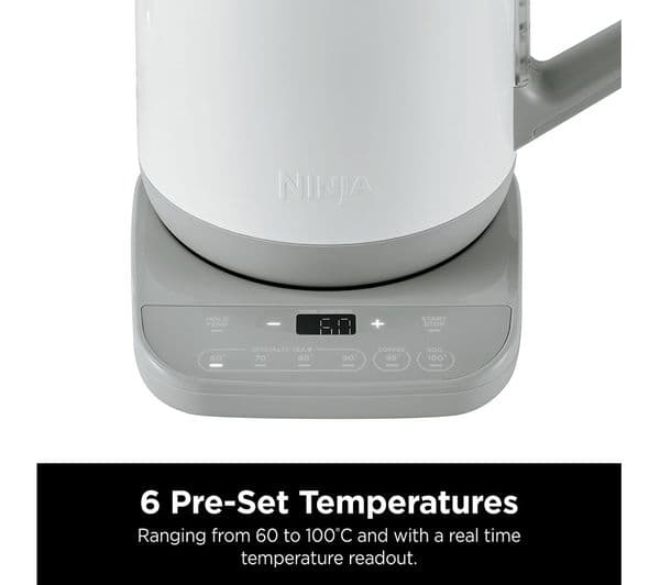Ninja Perfect Temperature KT200UKWH Jug Kettle - White - Image 4