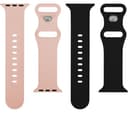 SANDSTROM Apple Watch 38-42 mm (Series 10/11) Silicone Strap - Set of 2, Pink & Black thumbnail 2
