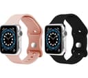 SANDSTROM Apple Watch 38-42 mm (Series 10/11) Silicone Strap - Set of 2, Pink & Black thumbnail 3