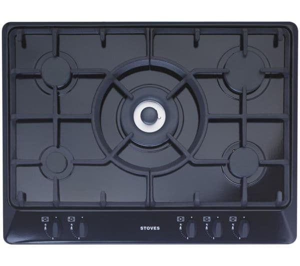 STOVES ST SGH700C BLK Gas Hob - Black - Image 1