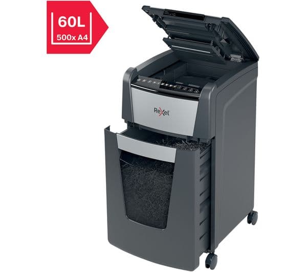 REXEL Optimum AutoFeed+ 300X Cross Cut Paper Shredder - Image 2