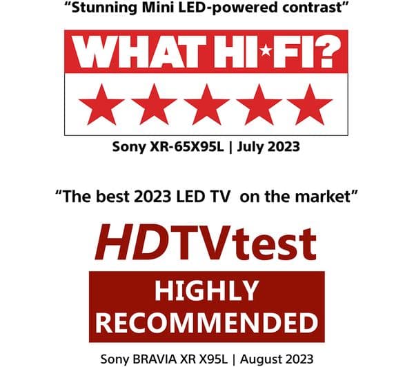 SONY BRAVIA XR-85X95LPU 85" Smart 4K Ultra HD HDR Mini LED TV with Google TV & Assistant - Image 3