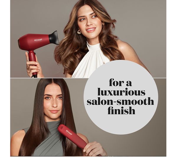 REVAMP Forever Love Hair Dryer & Straightener Gift Set - Deep Merlot thumbnail 5