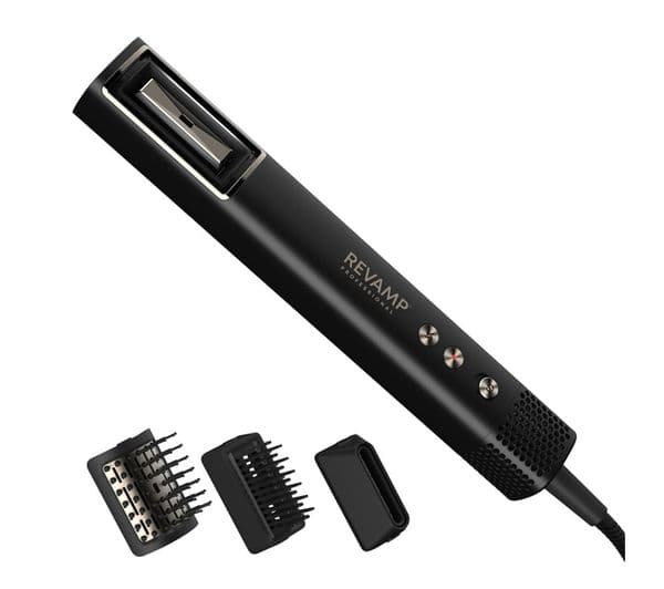 REVAMP HydroShine Air Compact 3-in-1 Pro Styler - Black - Image 9