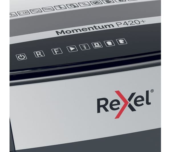 REXEL Momentum P420+ Cross Cut Paper Shredder - Image 4