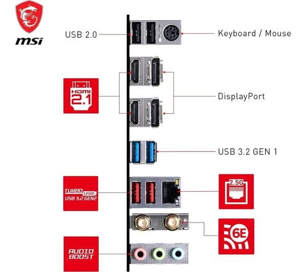 MSI B760M Gaming Plus WiFi Motherboard - Image 4