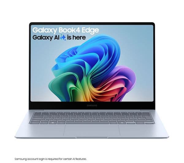 SAMSUNG Galaxy Book4 Edge 14" Laptop, Copilot+ PC - Snapdragon X Elite, 512 GB SSD, Sapphire Blue - Image 1