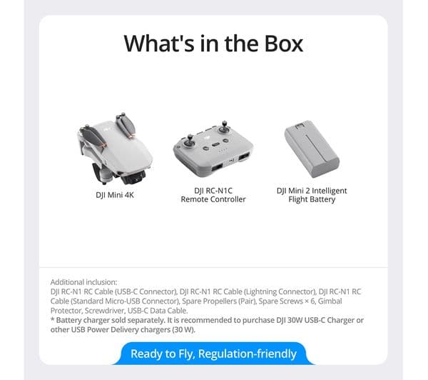 DJI Mini 4K Drone - Grey - Image 2