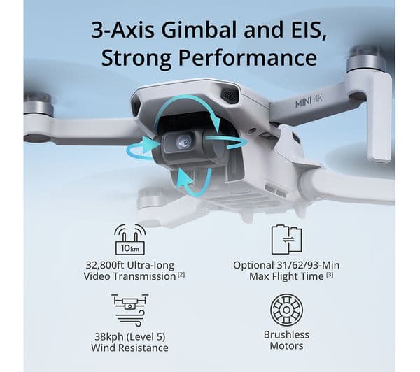 DJI Mini 4K Drone - Grey - Image 5