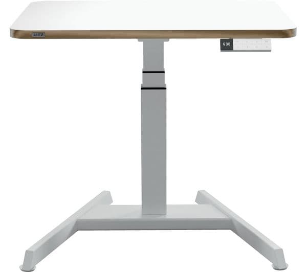LEITZ Ergo Small Electric Sit Standing Desk - White - Image 1