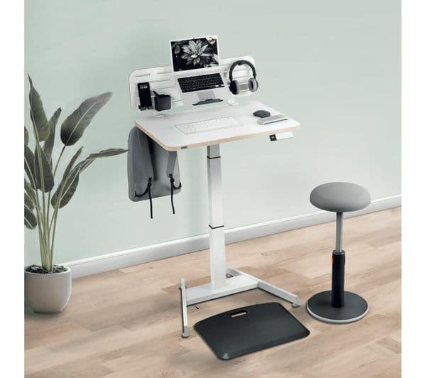 LEITZ Ergo Small Electric Sit Standing Desk - White - Image 4