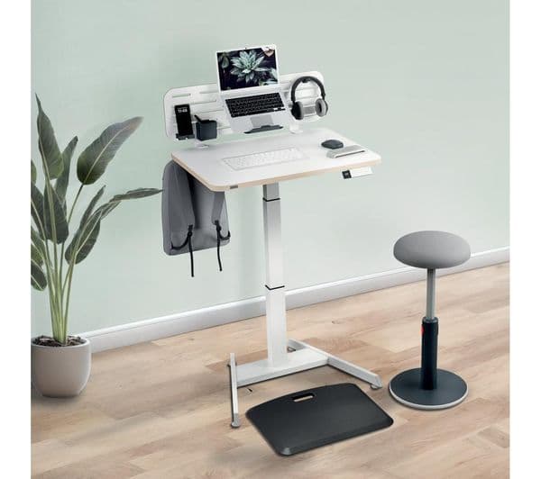 LEITZ Ergo Small Electric Sit Standing Desk - White - Image 5