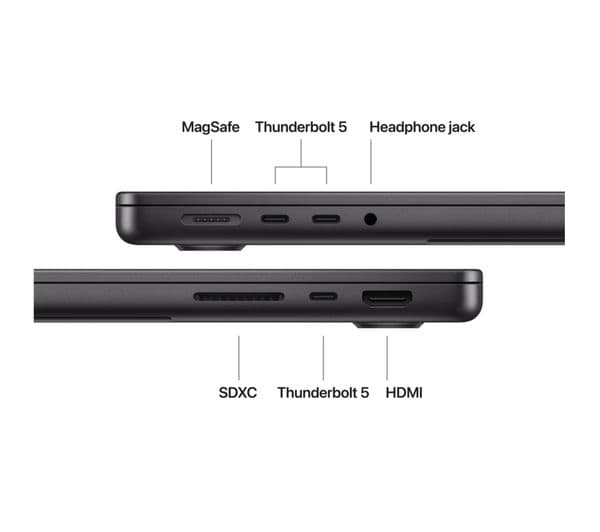 APPLE MacBook Pro 14" (2026) - M5 Pro, 2 TB SSD, RAM 24 GB, Space Black - Image 8