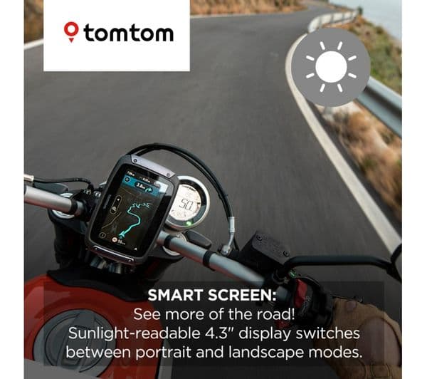 TOMTOM Rider 500 Motorcycle 4.3" Sat Nav - Full Europe Maps - Image 7