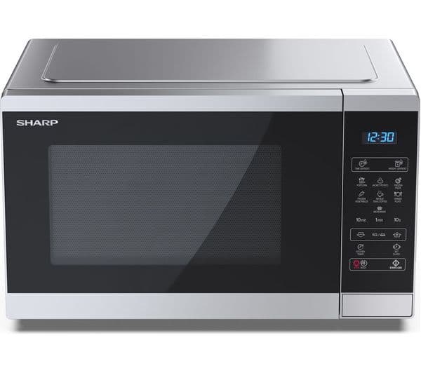 SHARP YC-MS252AU-S Solo Microwave - Silver - Image 4