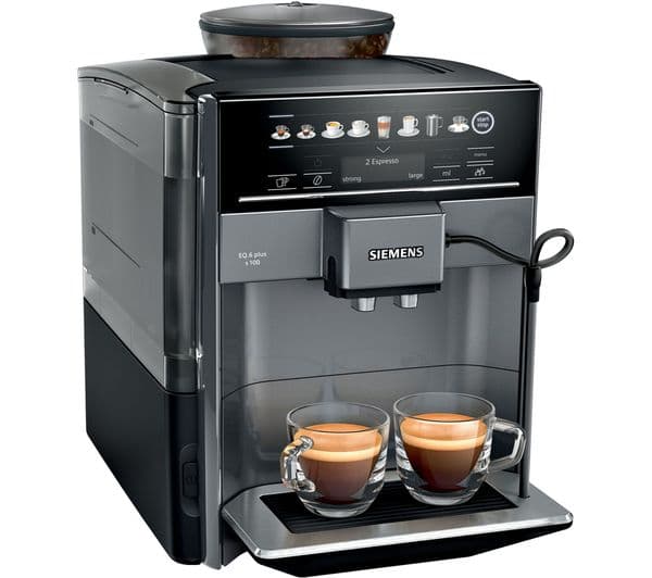 SIEMENS TE651209GB EQ6 S100 Bean to Cup Coffee Machine - Titanium - Image 2