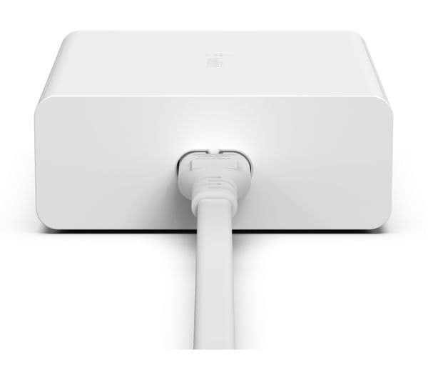 Belkin 108W GaN Multi-Device Charging Station – 2x USB-C & 2x USB-A Desktop Fast Charger - White - Image 4