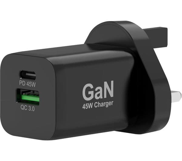 PORT DESIGNS PORT Connect USB Wall Charger Black - Image 1
