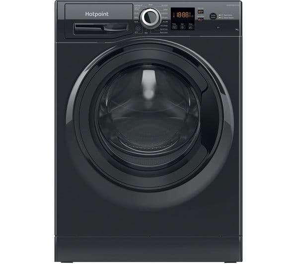 HOTPOINT Anti-Stain NSWR 946 BS UK 9 kg 1400 Spin Washing Machine - Black - Image 1