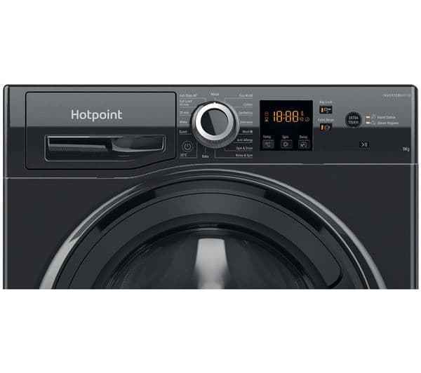 HOTPOINT Anti-Stain NSWR 946 BS UK 9 kg 1400 Spin Washing Machine - Black - Image 2
