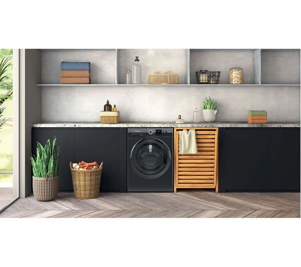 HOTPOINT Anti-Stain NSWR 946 BS UK 9 kg 1400 Spin Washing Machine - Black - Image 9