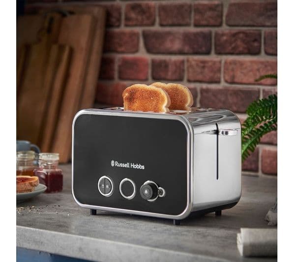 RUSSELL HOBBS Distinctions 2-Slice Toaster - Black - Image 6