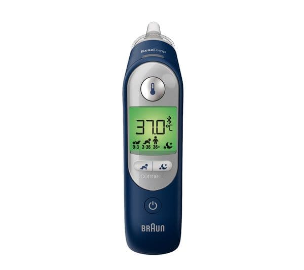 BRAUN ThermoScan 7+ Connect Ear Thermometer - Blue - Image 1