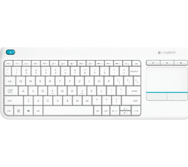 LOGITECH K400 Plus Wireless Keyboard - White - Image 1