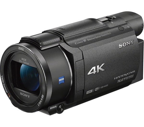 SONY FDR-AX53 Ultra HD 4K Camcorder with Battery Pack & Carry Case - Black - Image 3