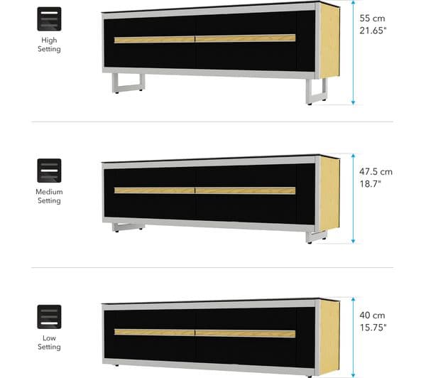 AVF Breathe 1500 mm TV Stand with 4 Colour Settings - Image 6