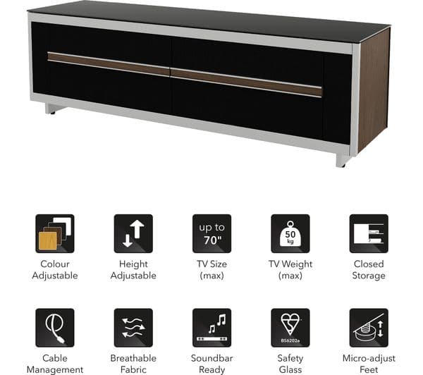 AVF Breathe 1500 mm TV Stand with 4 Colour Settings - Image 7