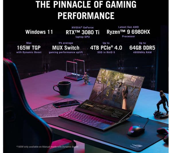 ASUS ROG Zephyrus Duo 16 16" Gaming Laptop - AMD Ryzen 9, RTX 3080 Ti, 4 TB SSD - Image 5
