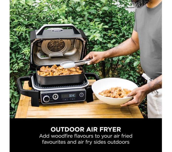 Ninja Woodfire OG701UK Outdoor Electric BBQ Grill & Smoker - Black - Image 7