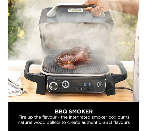Ninja Woodfire OG701UK Outdoor Electric BBQ Grill & Smoker - Black - Image 8