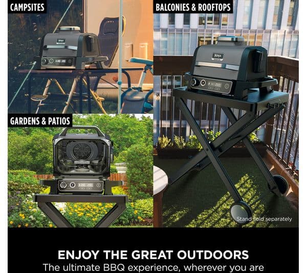 Ninja Woodfire OG701UK Outdoor Electric BBQ Grill & Smoker - Black - Image 10
