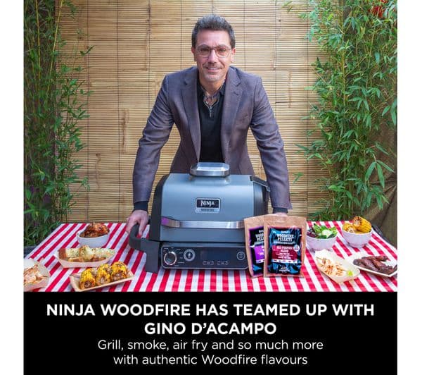 Ninja Woodfire OG701UK Outdoor Electric BBQ Grill & Smoker - Black - Image 2