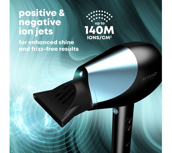 REVAMP Progloss Hydro Shield X Shine Hair Dryer - Black thumbnail 9