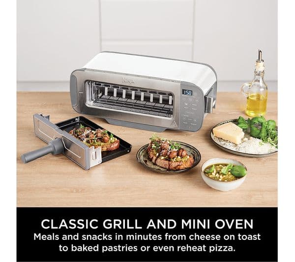Ninja Foodi ST200UKWH 3-in-1 Toaster, Grill & Panini Press - White - Image 6