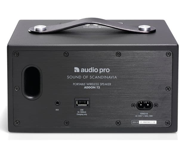 AUDIO PRO Addon T3 Portable Bluetooth Wireless Speaker - Black - Image 8