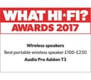 AUDIO PRO Addon T3 Portable Bluetooth Wireless Speaker - Black thumbnail 4