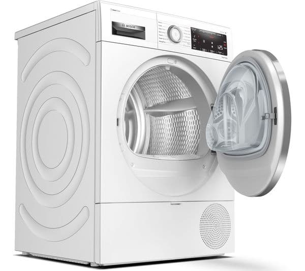 BOSCH Serie 8 WTX88RH9GB Smart 9 kg Heat Pump Tumble Dryer - White - Image 2